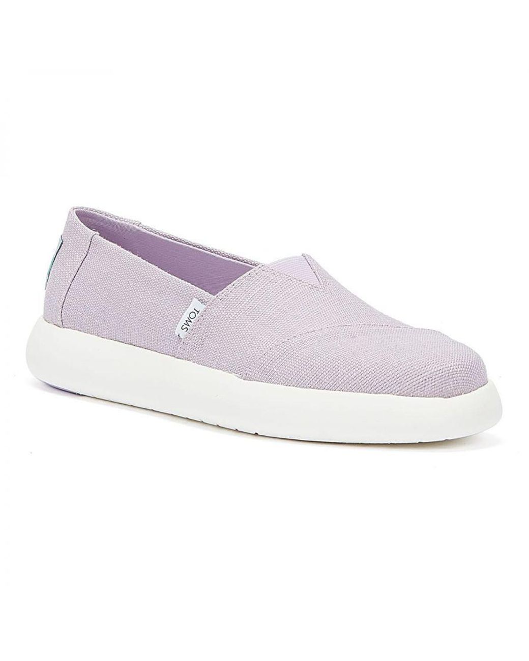 TOMS Purple Alpargata Mallow Canvas Light Orchid Shoes