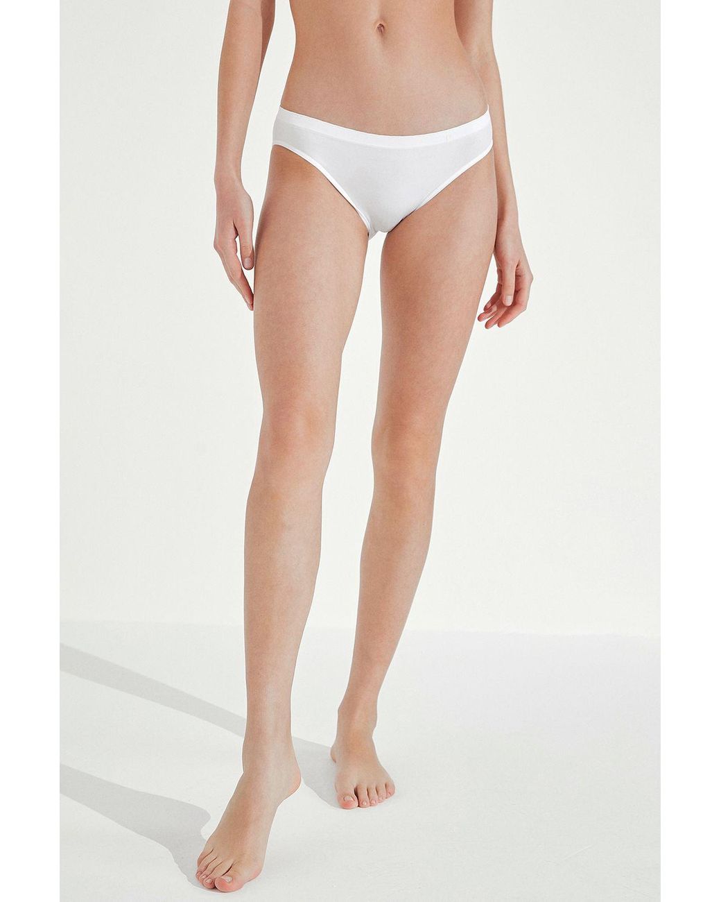 Penti White Basic Slip Briefs
