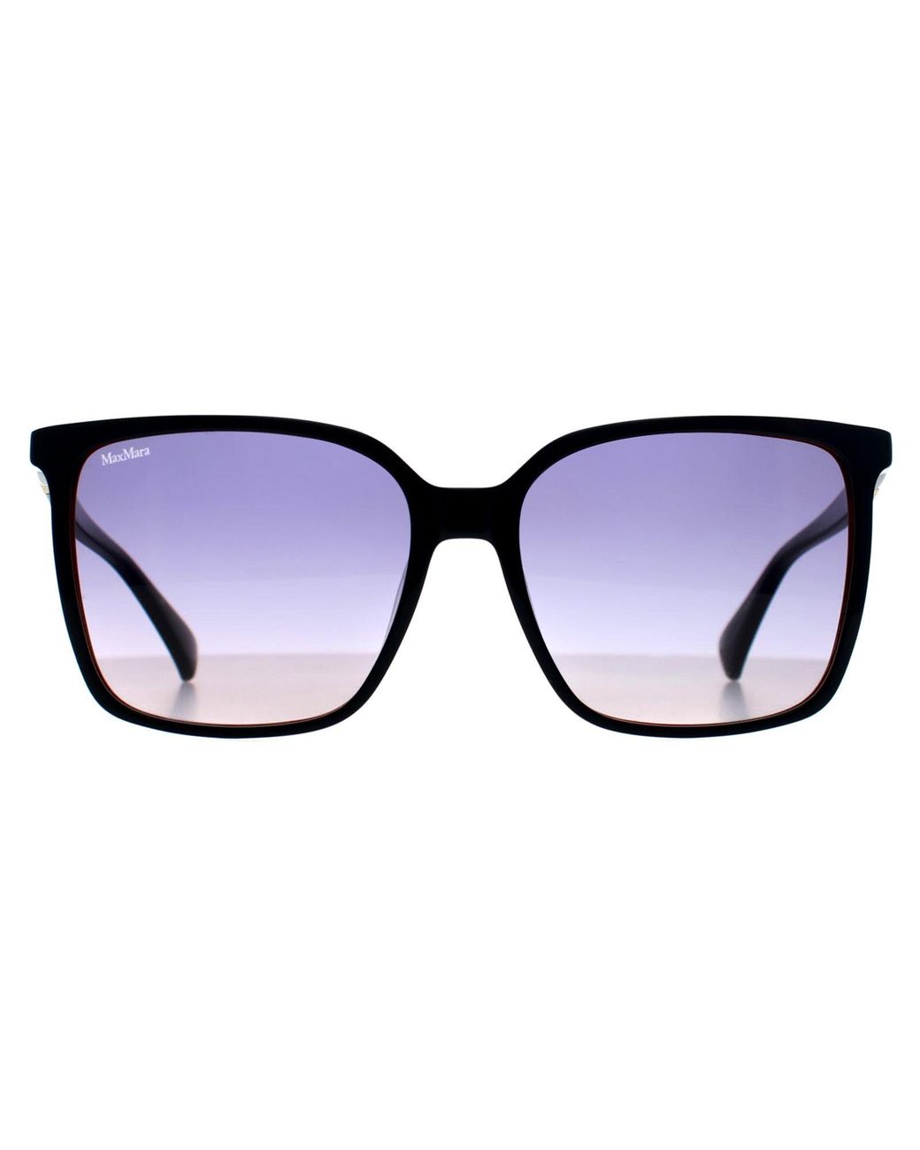 Max Mara Black Square Shiny Bi-Layer Gradient Mm0046 Emme11