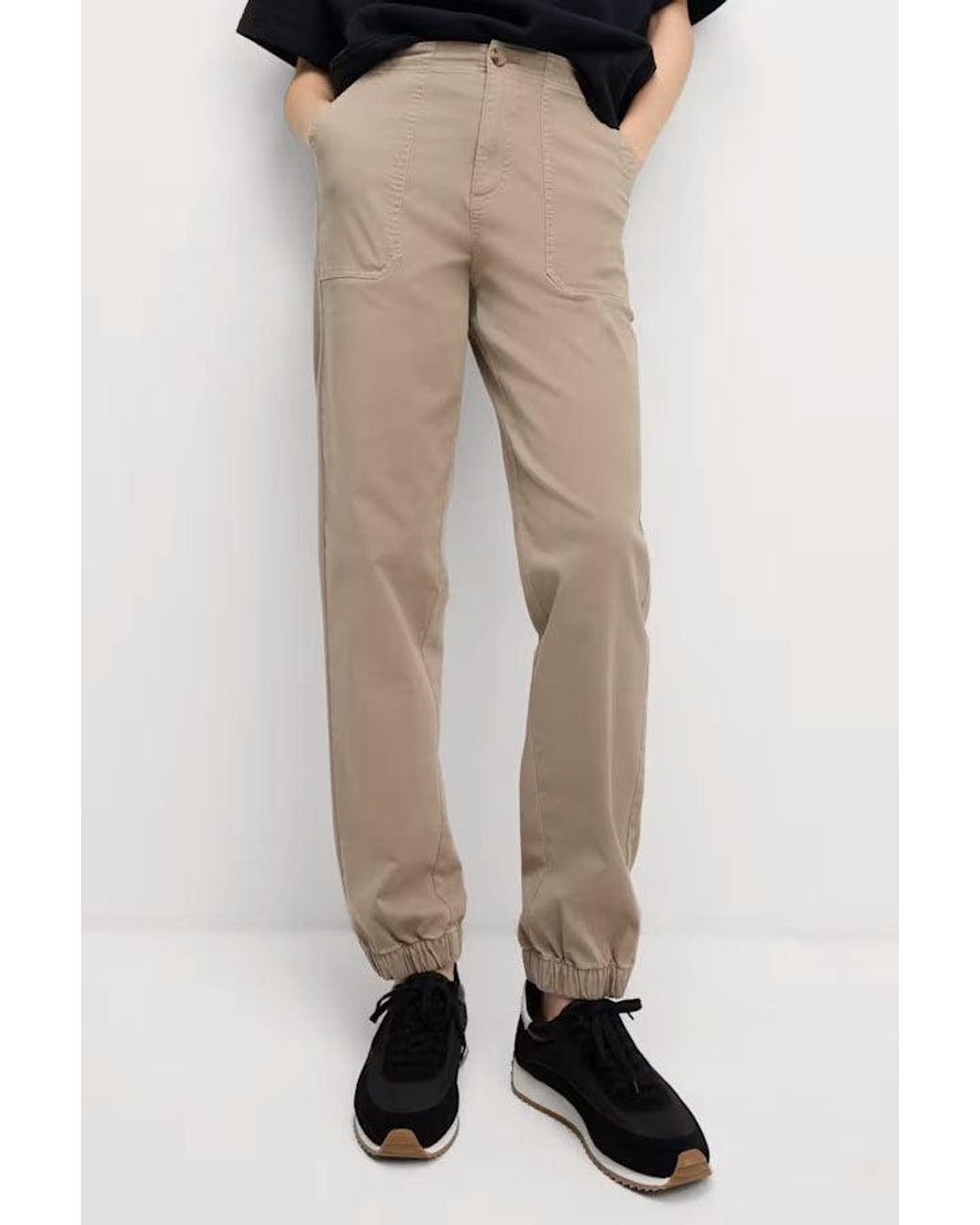 Secret Label Natural Ankle Cuff Casual Trousers