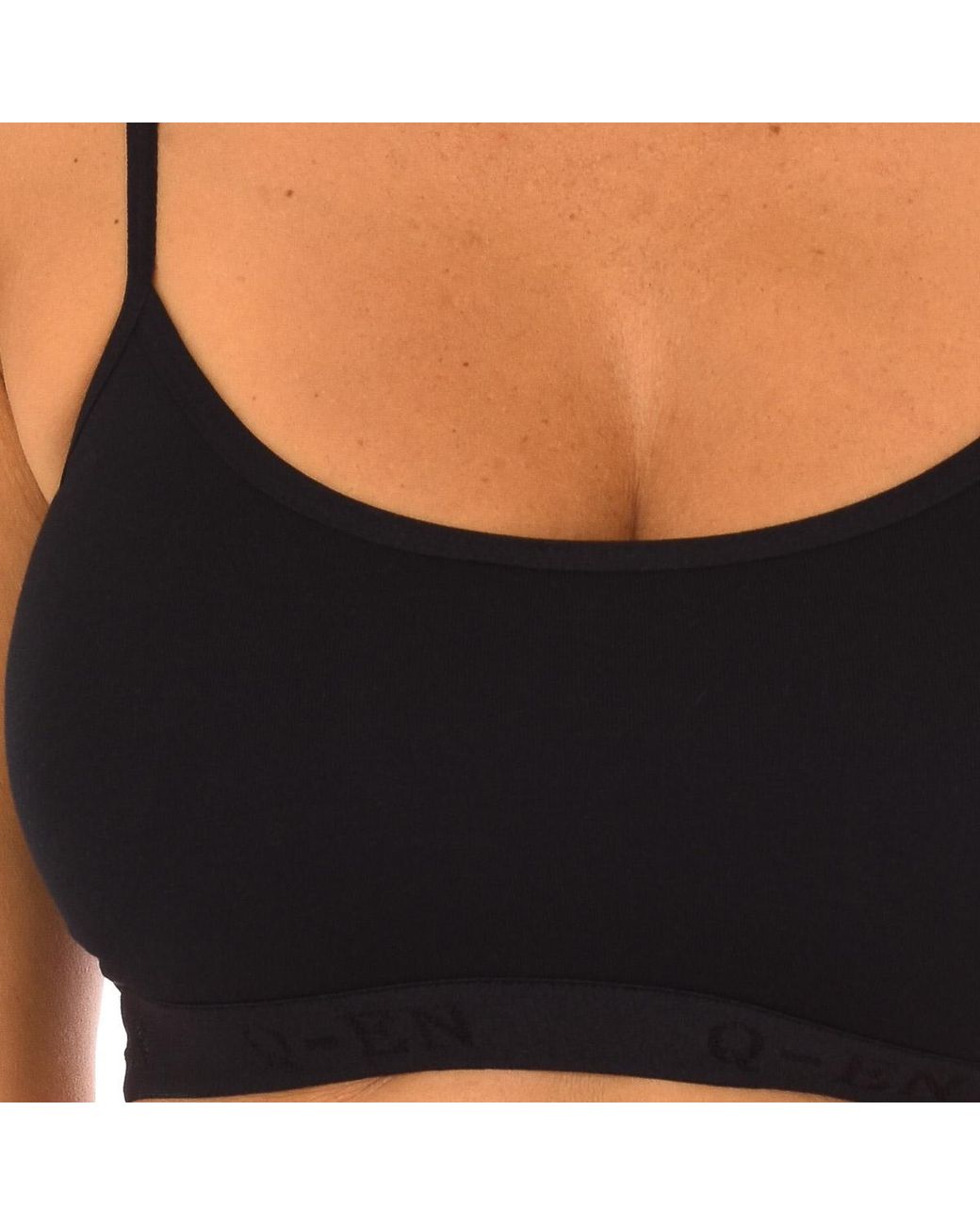 Q En Black Bamboo Sports Bra Q708