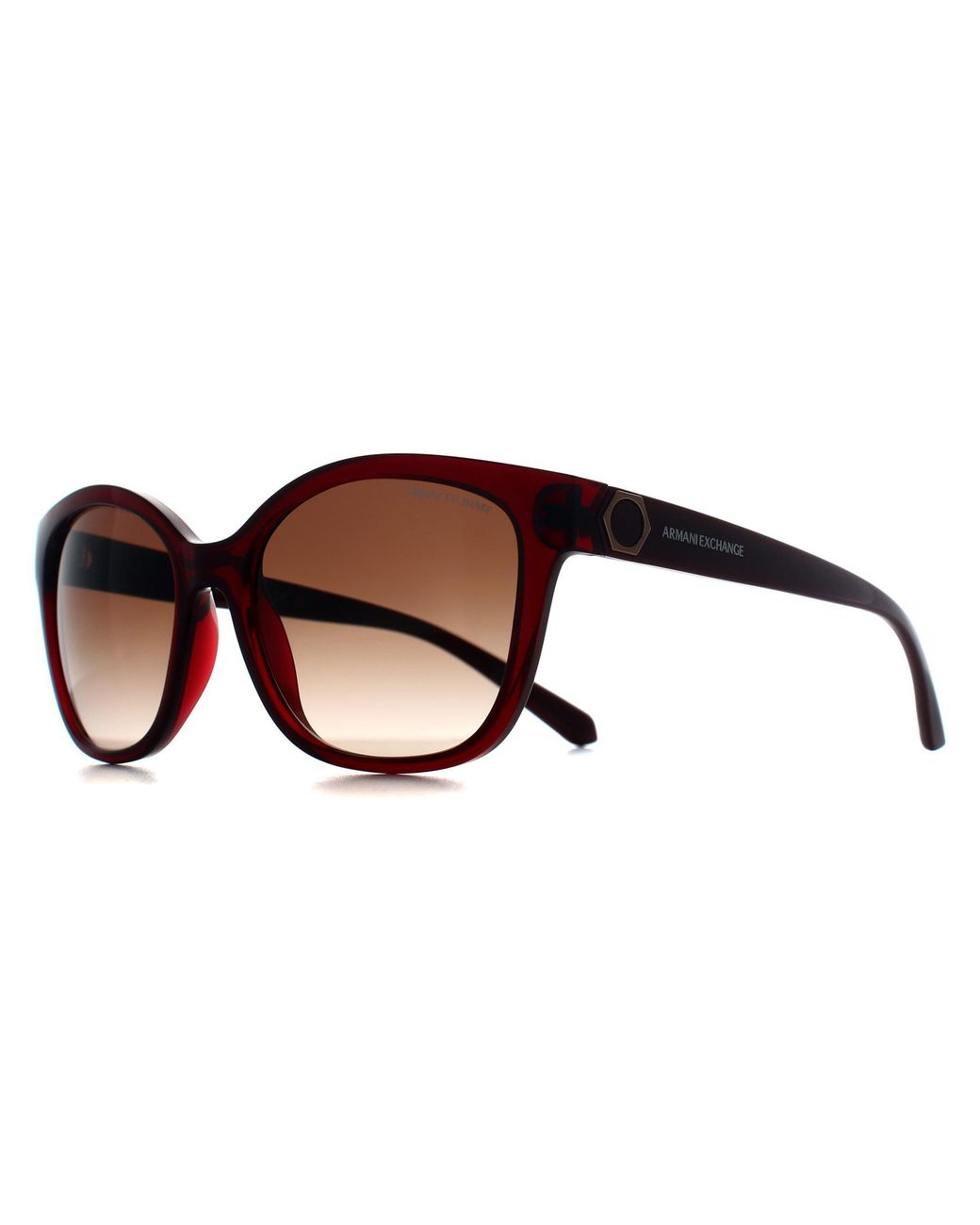 ARMANI EXCHANGE Brown Cat Eye Shiny Transparent Gradient Ax4127S