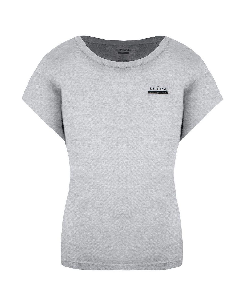 Supra Gray Short Sleeve Round Neck International T-Shirt 192223 020