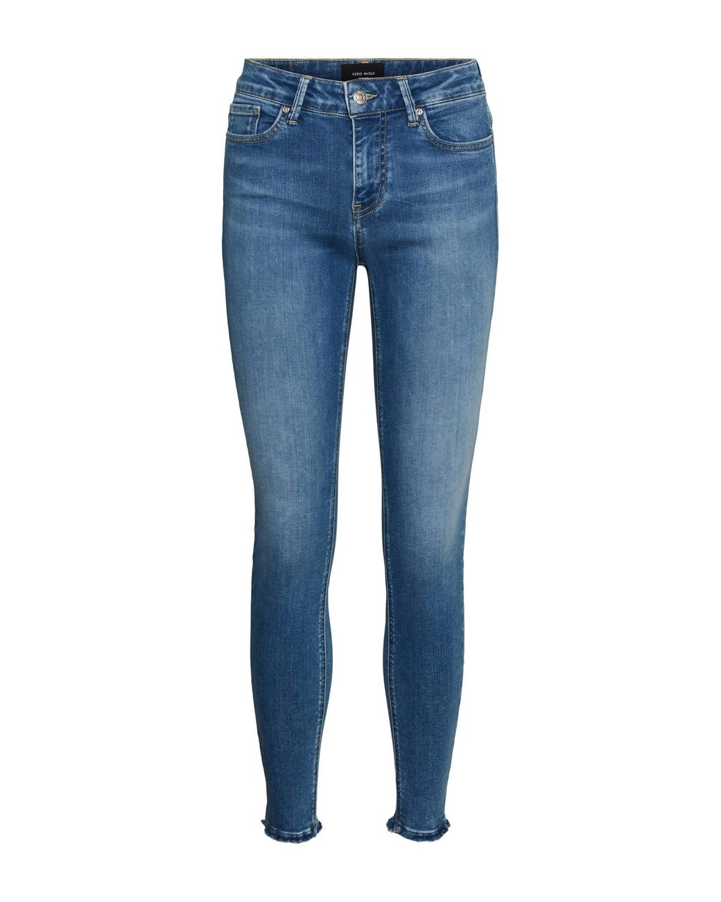 Vero Moda Blue Skinny Jeans Vmpeach Medium Denim