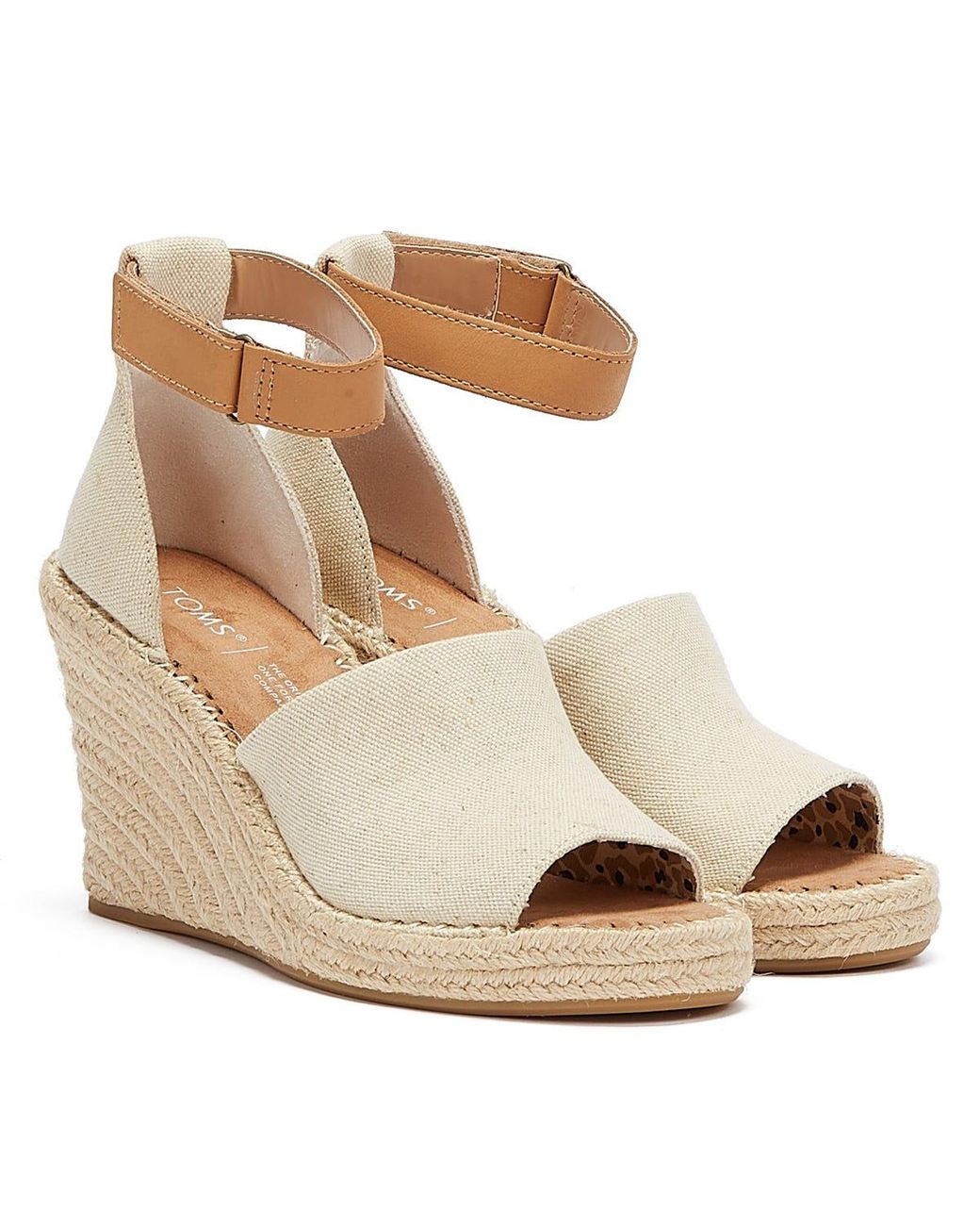 TOMS Metallic Marisol Natural Oxford Wedge