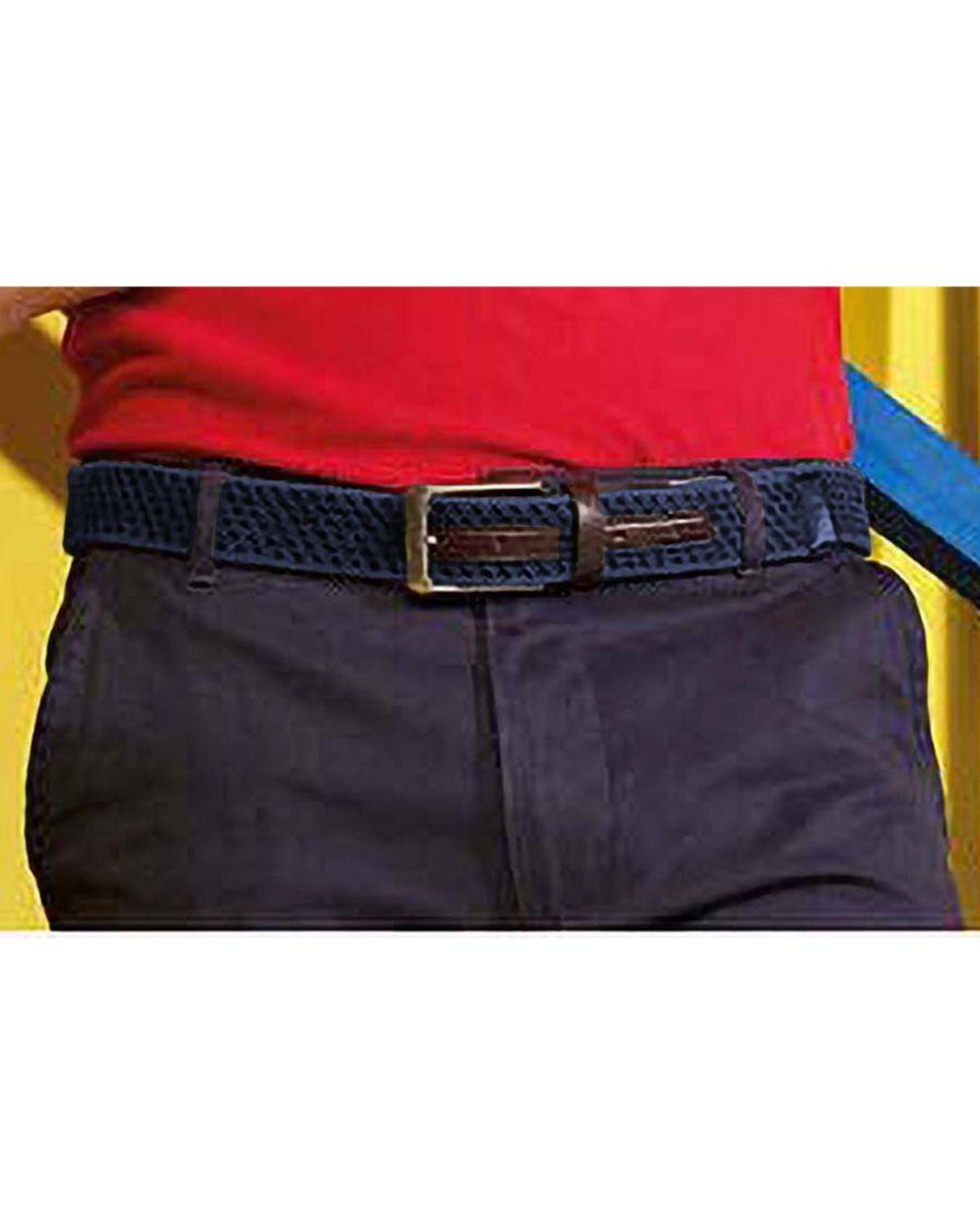 Asquith & Fox Blue Vintage Wash Canvas Belt Cotton for men