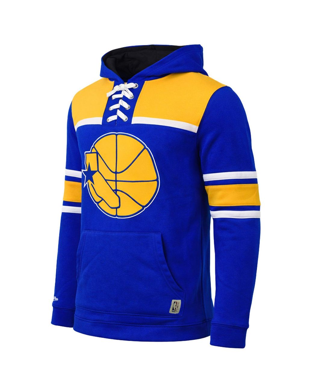 Mitchell & Ness Blue Nba Golden State Warriors Hoodie Cotton for men