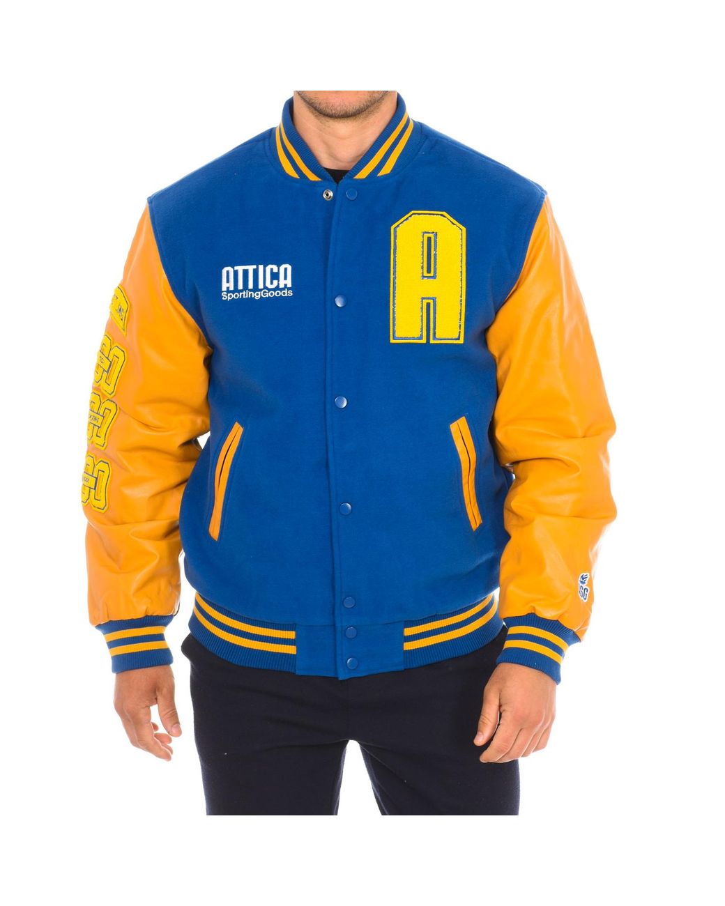 Attica Sporting Goods Blue At-Fw22-016 Baseball Jacket for men
