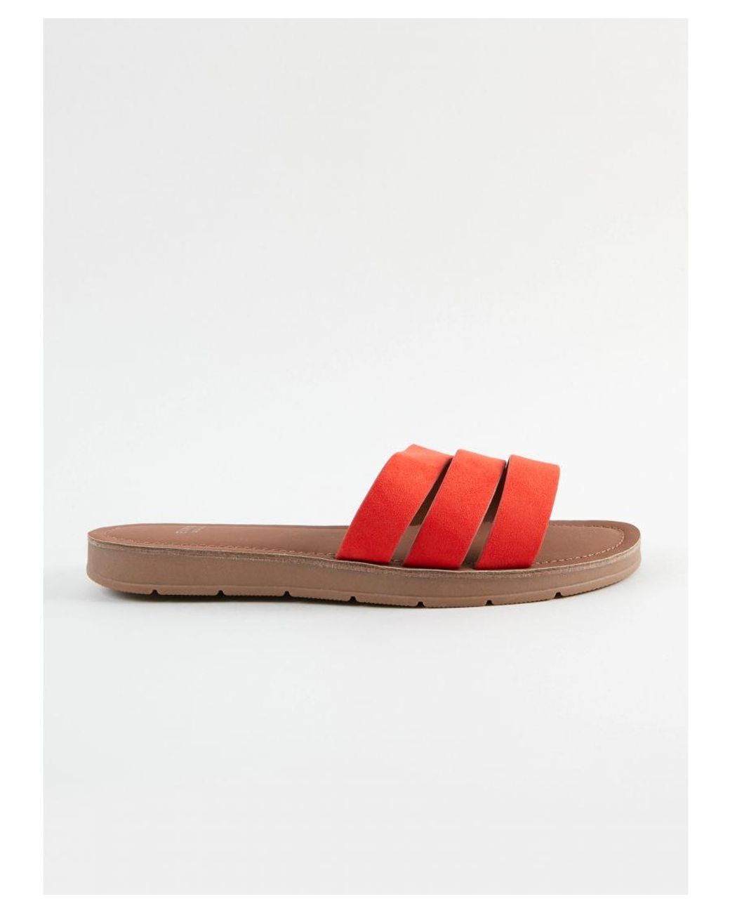 Evans Extra Wide Fit Orange Sandals in White Lyst UK