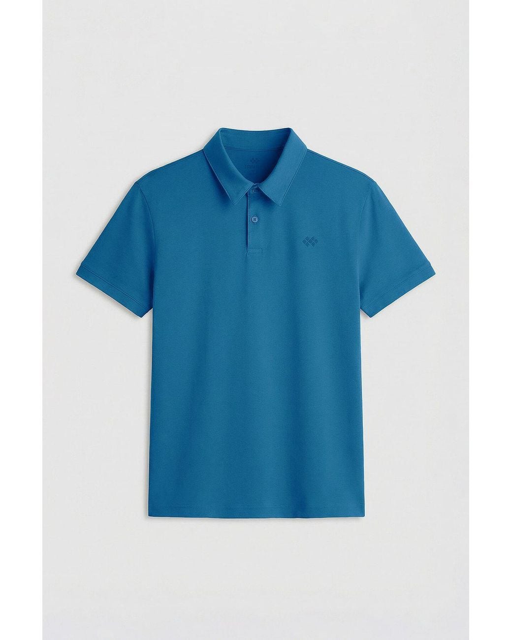 TOMMY LIFE Blue Cotton Elastane Polo T-Shirt for men