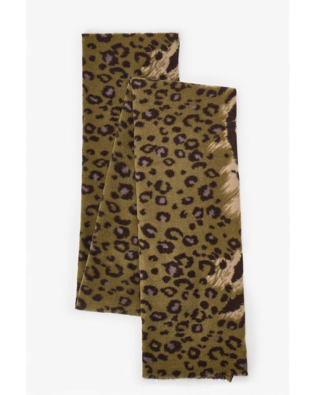 Penti Green Barbara Zebra Pattern Scarf