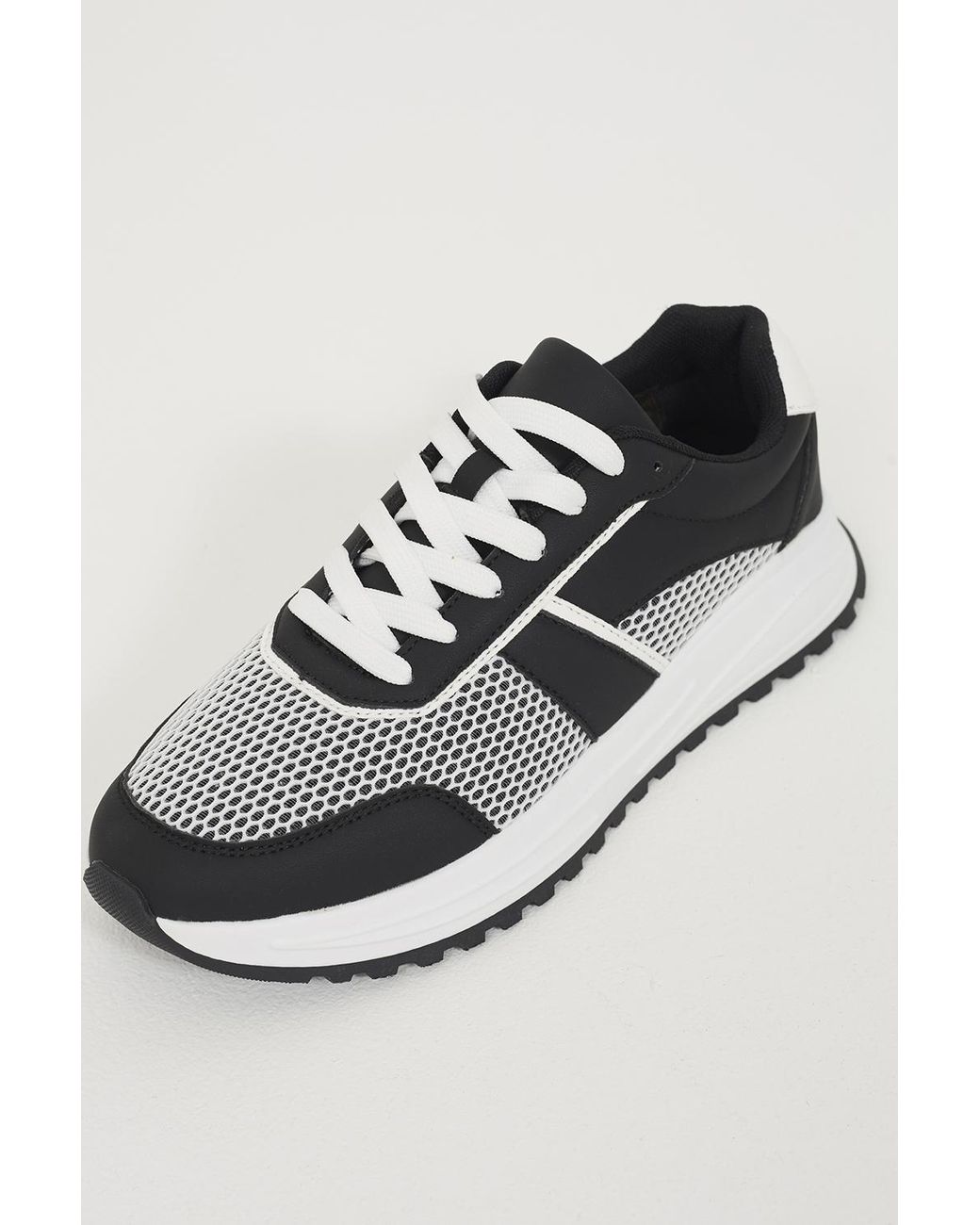 Brave Soul Gray Trainers With Mesh Detail for men