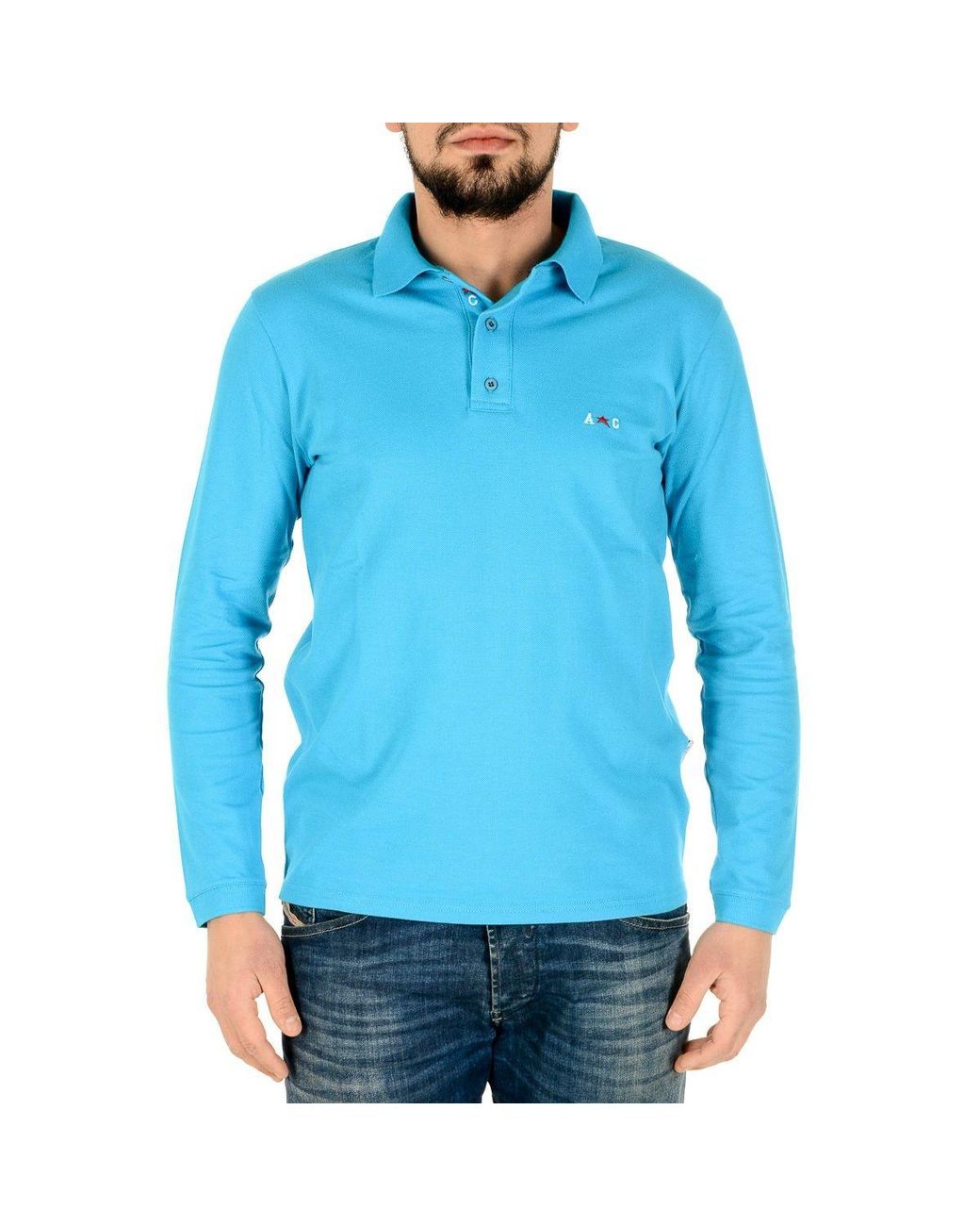 Andrew Charles by Andy Hilfiger Blue Polo Alabama Azure for men