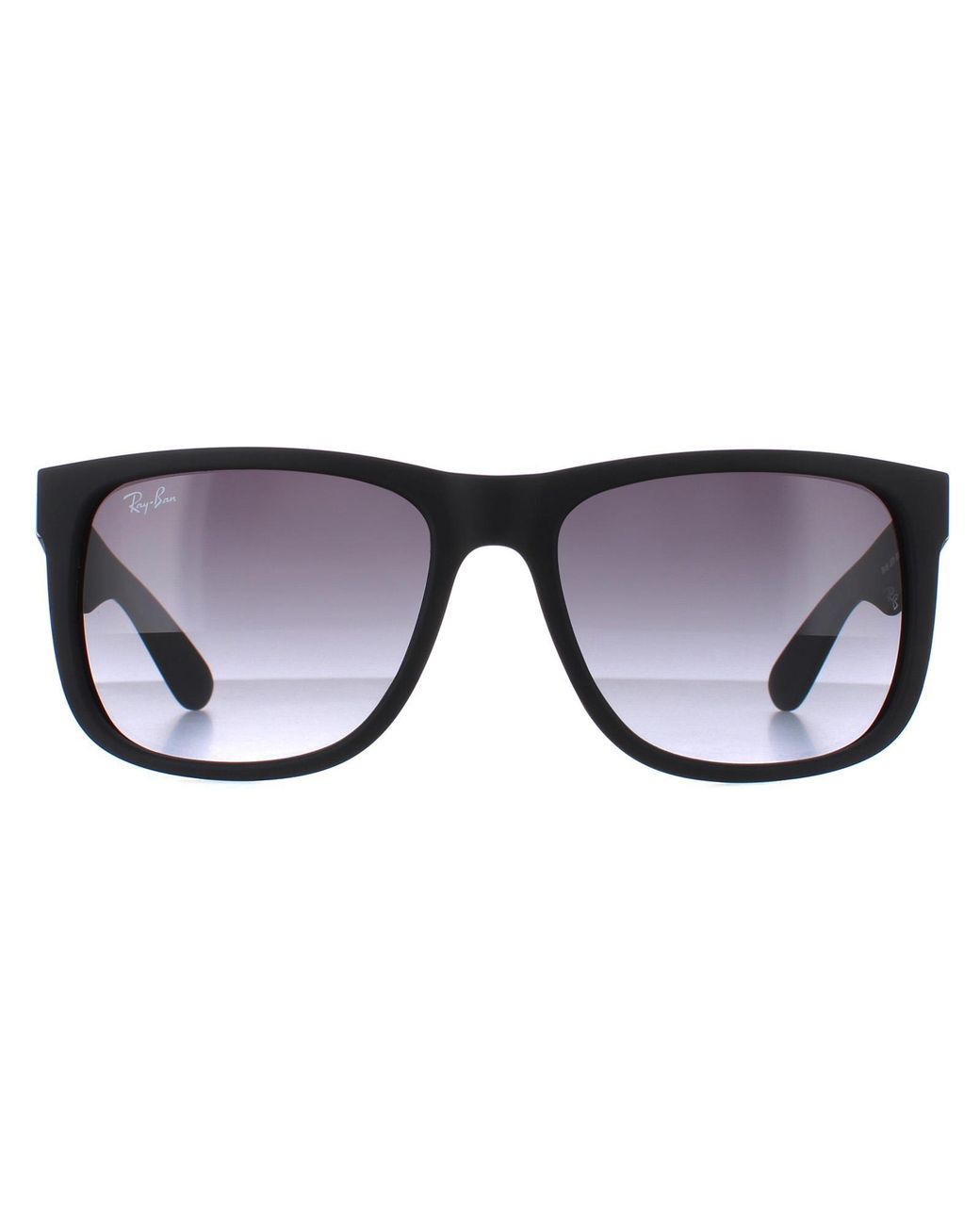 Ray-Ban Black Sunglasses Justin 4165 Rubber Gradient 601/8G By for men