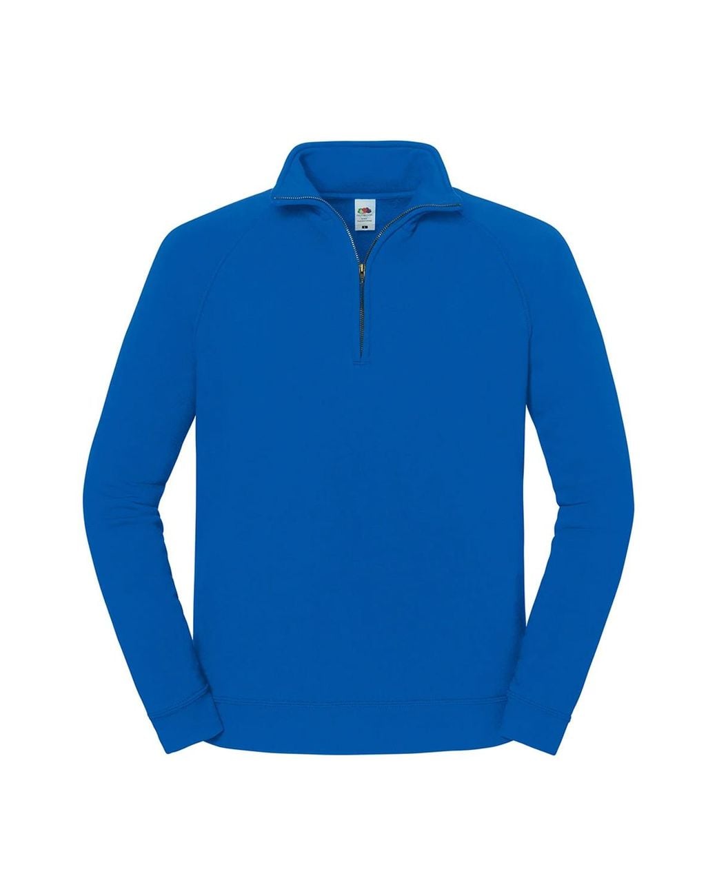 Fruit Of The Loom Blue Iconic Premium Half Zip Sweatshirt (Royal) for men