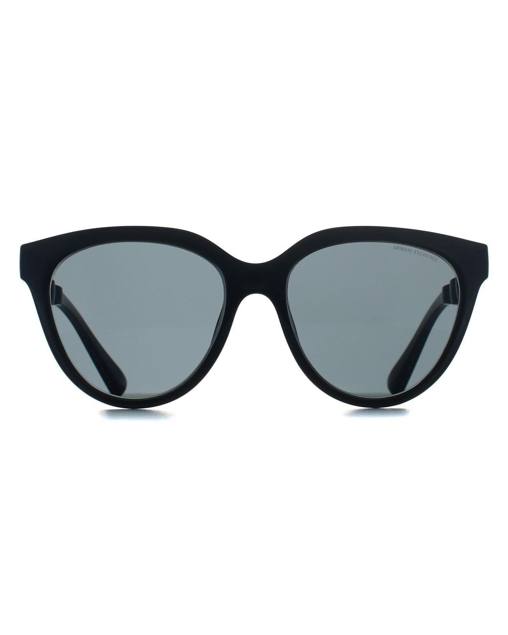 ARMANI EXCHANGE Black Cat Eye Shiny Transparent Dark Ax4148Su