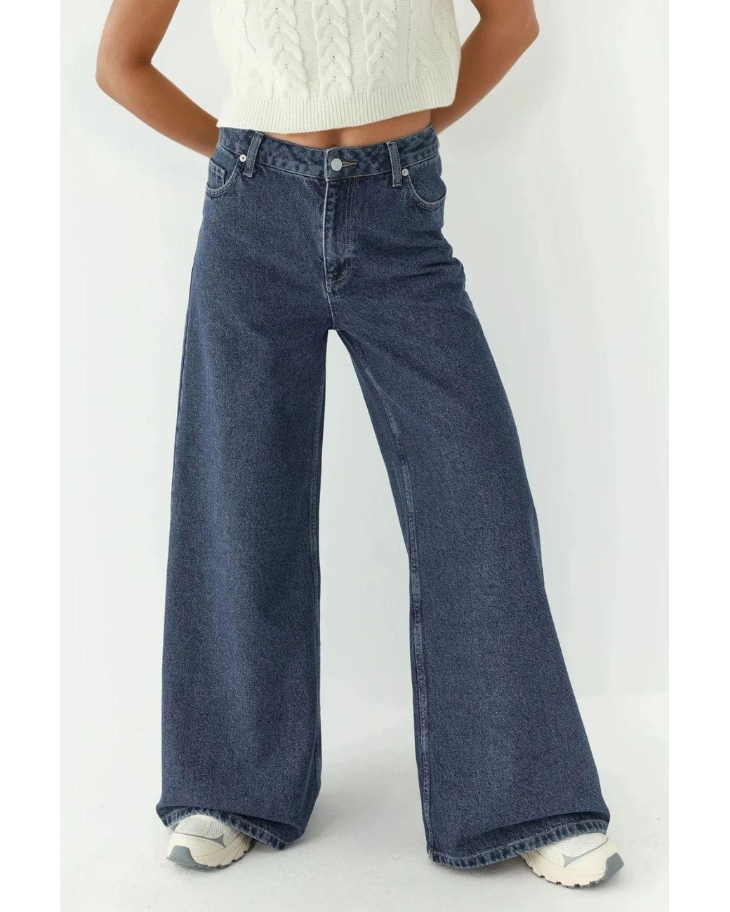 Hiccup Blue High Waist Wide Leg Jeans