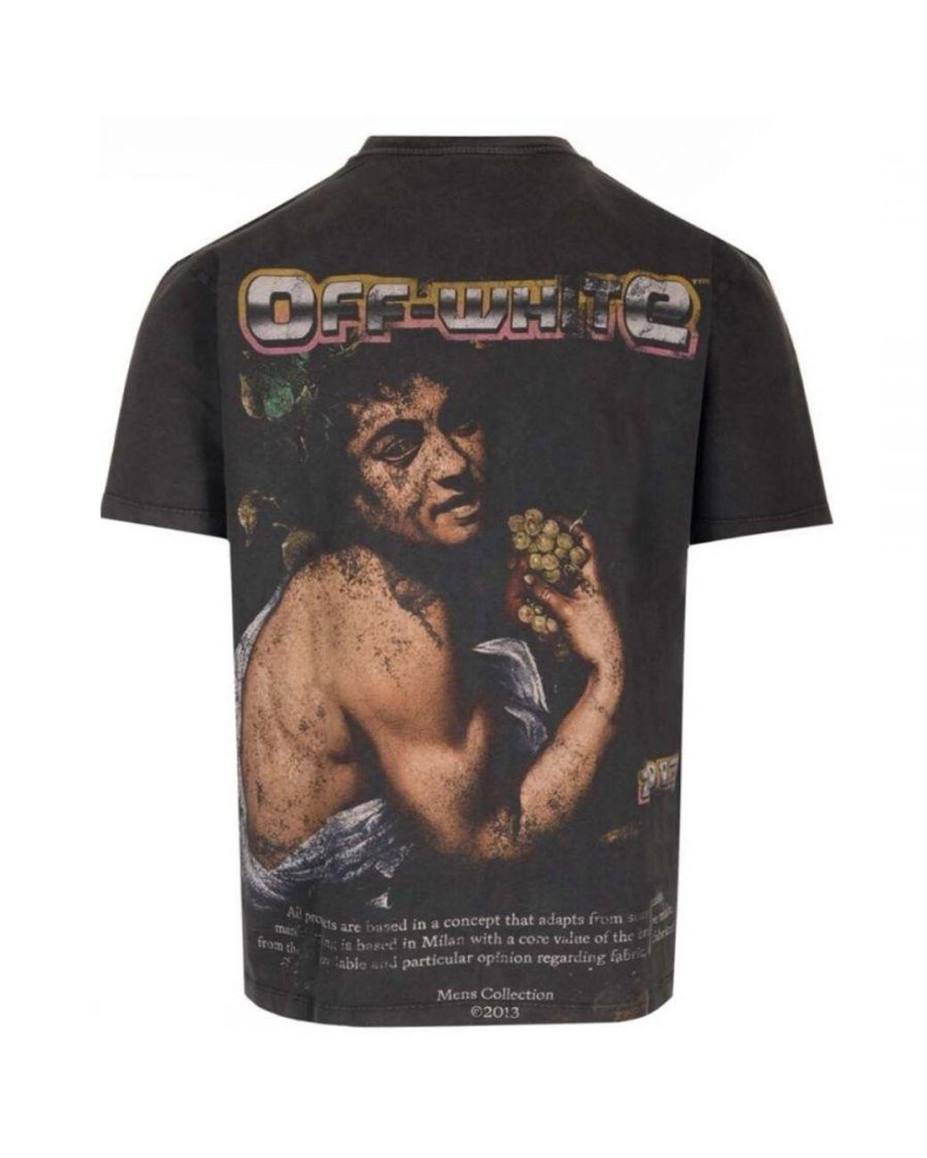 Off-White c/o Virgil Abloh Black Bacchus Slim T-Shirt Cotton for men