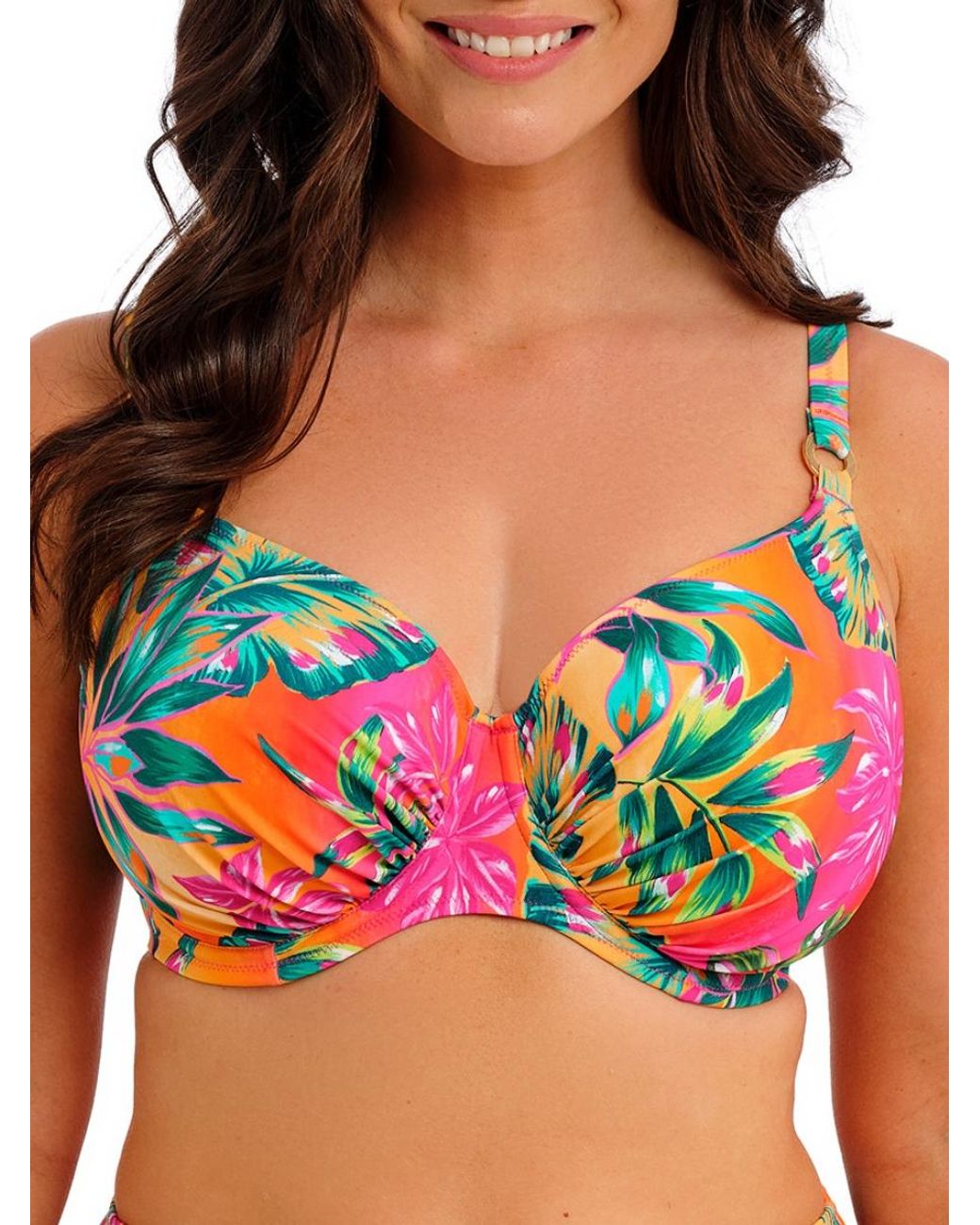 Fantasie Red Sunset Reef Full Cup Bikini Top