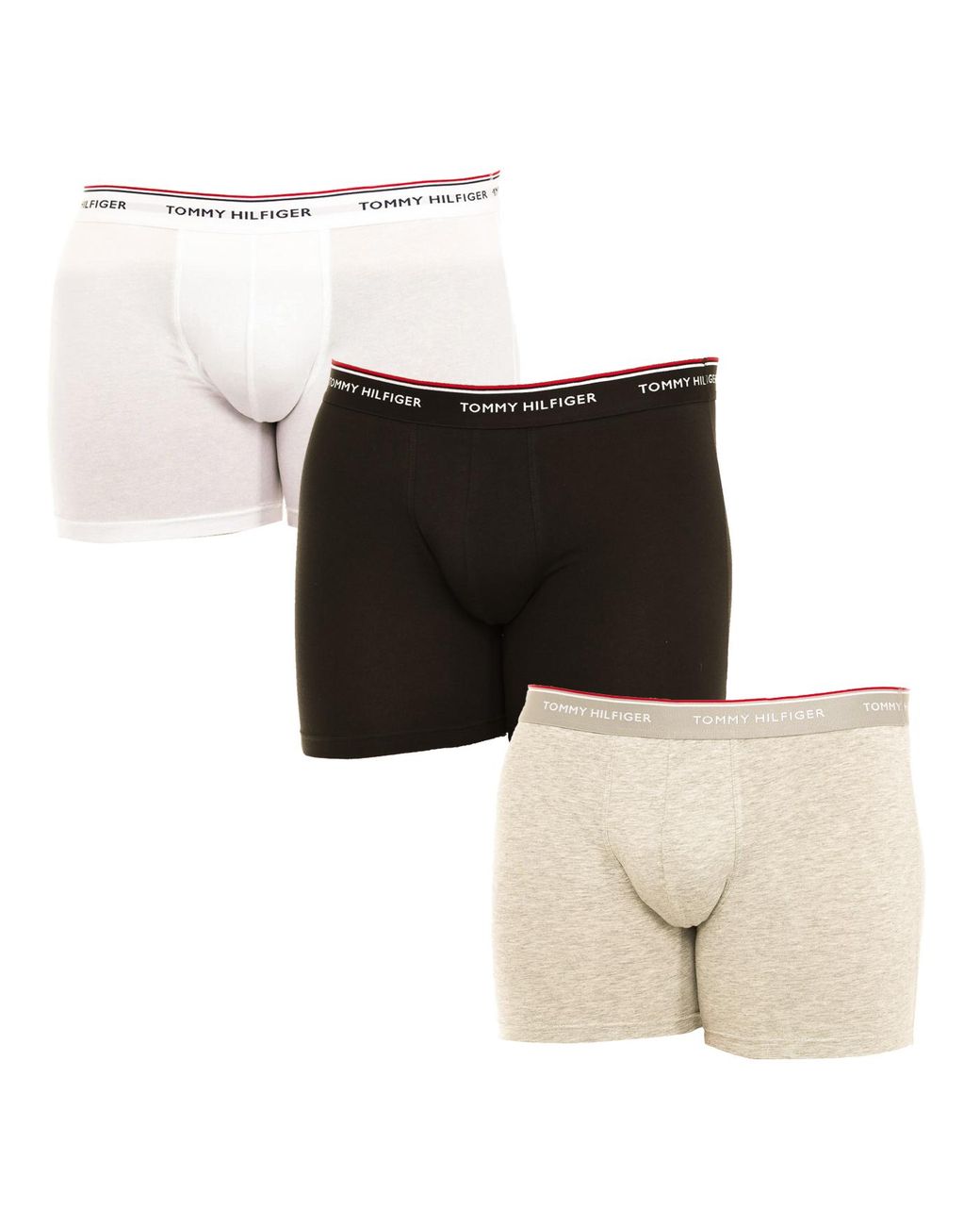 Tommy Hilfiger Black Pack-3 Breathable Fabric Boxer With Anatomical Front Um0Um00010 for men
