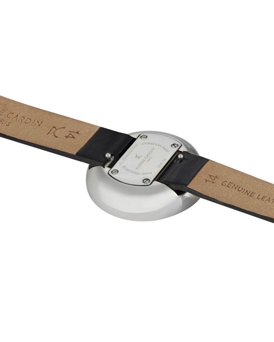 Pierre Cardin Black Marais Watch Cma.0000 Leather