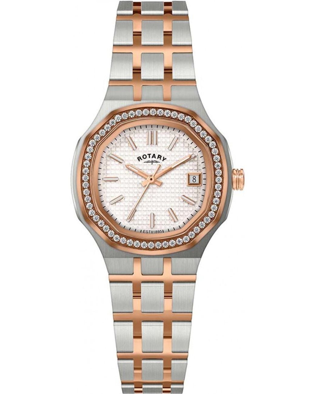 Rotary Metallic Rlb10015-01 Ladies Brillance Watch