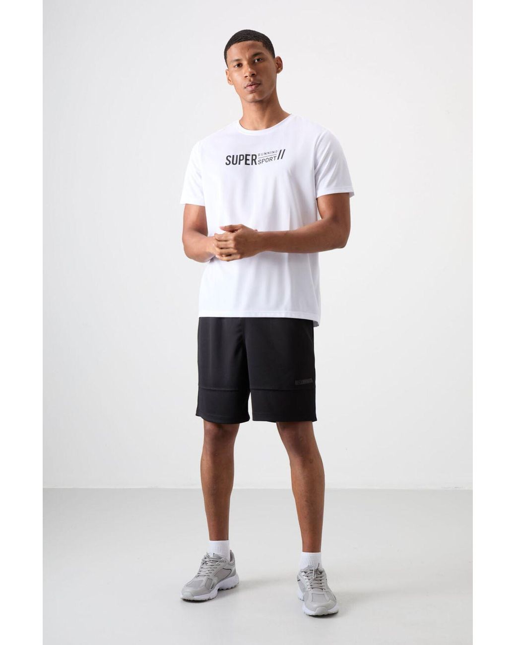 TOMMY LIFE White Printed Crew Neck T-Shirt for men