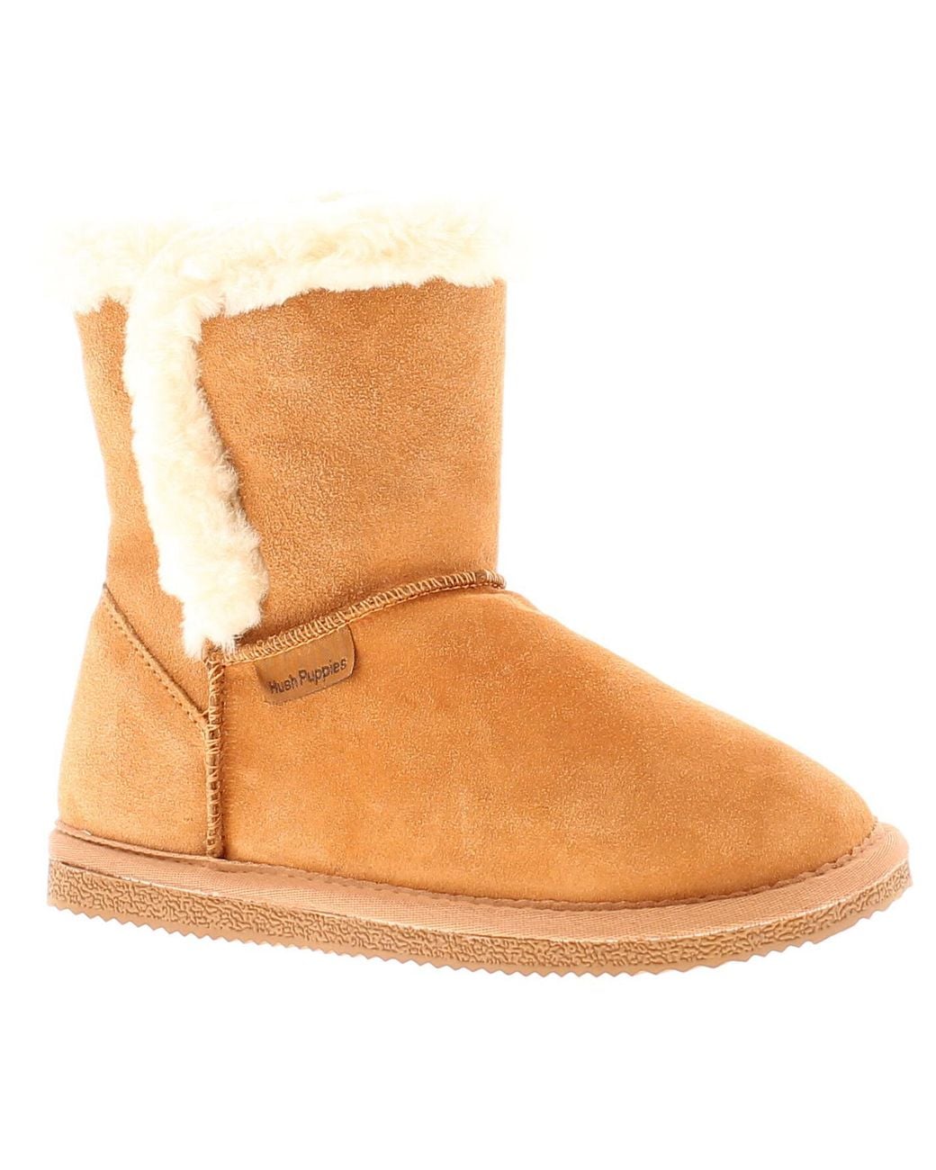 Hush Puppies Brown Suede Bootie Memory Foam Slippers