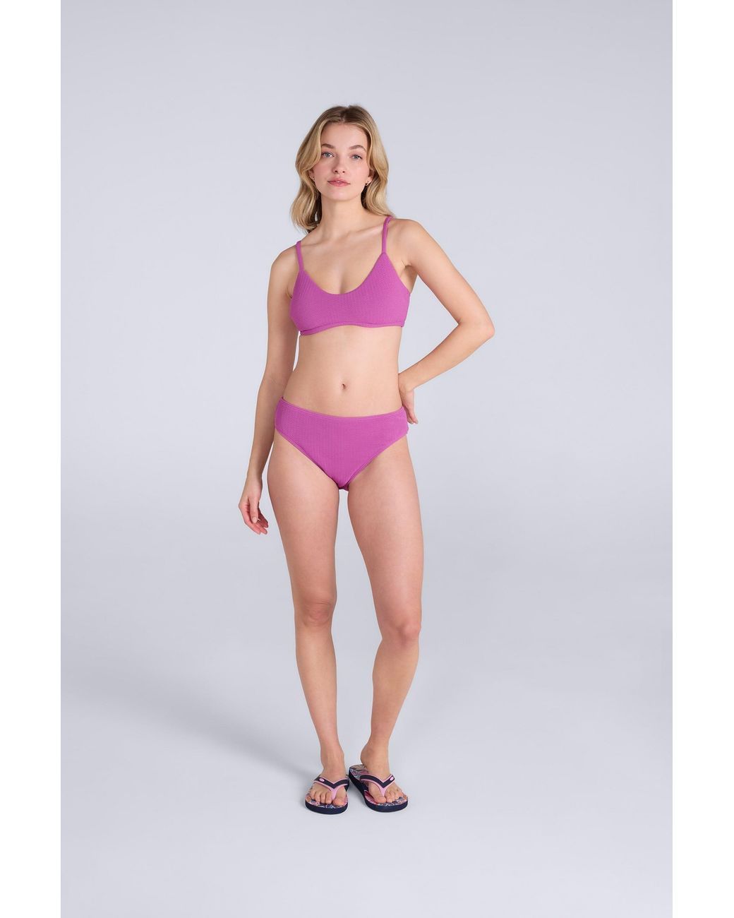 Mountain Warehouse Pink 'Skye' Bralette Bikini Top Chlorine & Salt Water Resistant Stretchy Swimwear