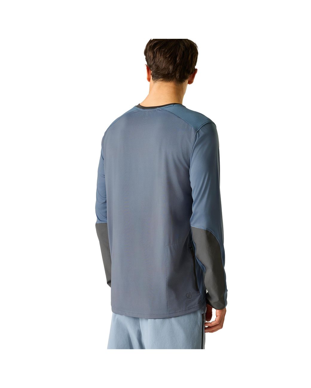 Dare 2b Blue Trackstand Ace Long-Sleeved T-Shirt (Mercury) for men
