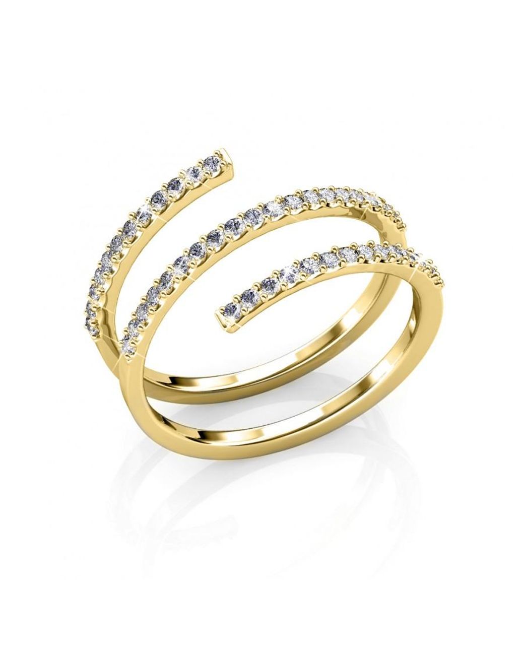 Myc Paris Metallic Spiralförmiger Ring