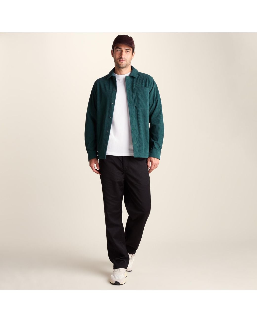 TOG24 Green Olson Chunky Corduroy Shacket for men