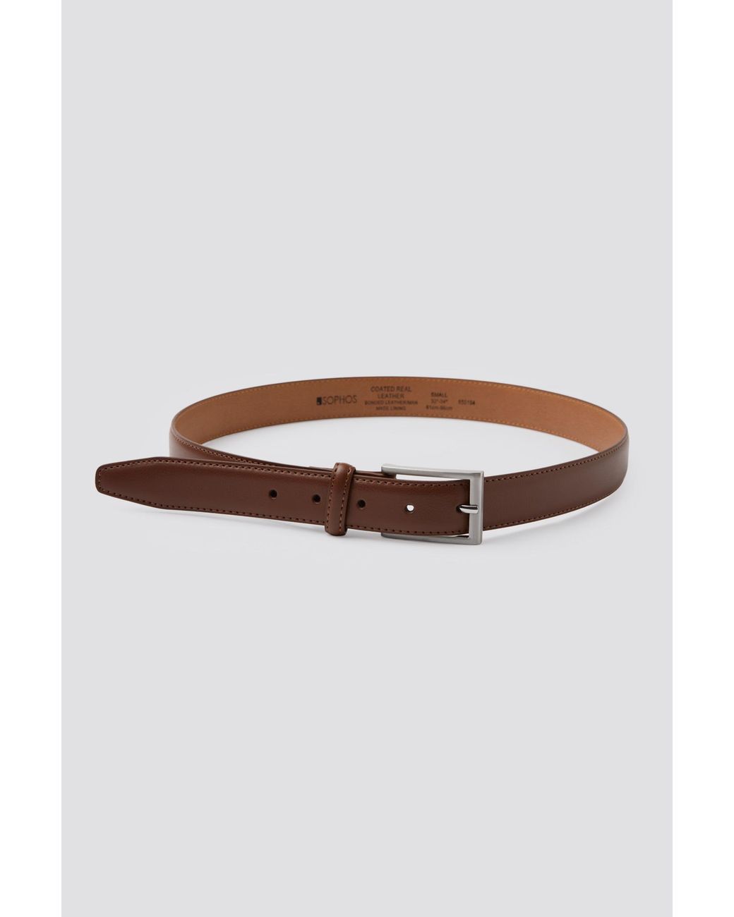 Limehaus Brown Leather And Pu Belt for men