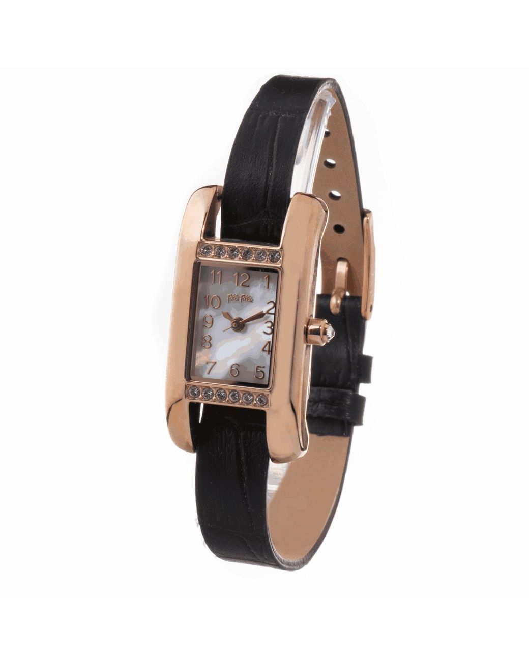 Folli Follie Black Ladies Watch Quartz Stainless Steel