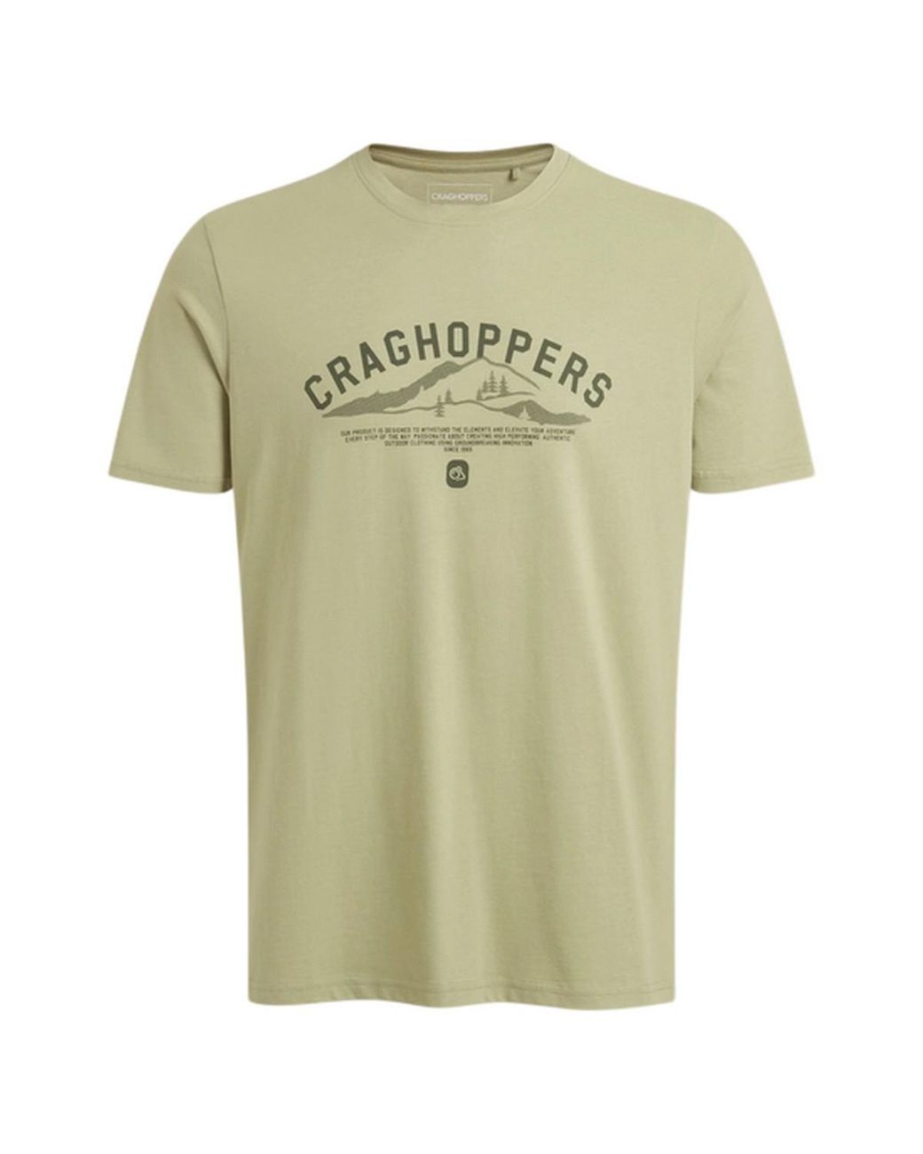 Craghoppers Green Lucent Ii Landscape Short-Sleeved T-Shirt (Bayleaf) for men