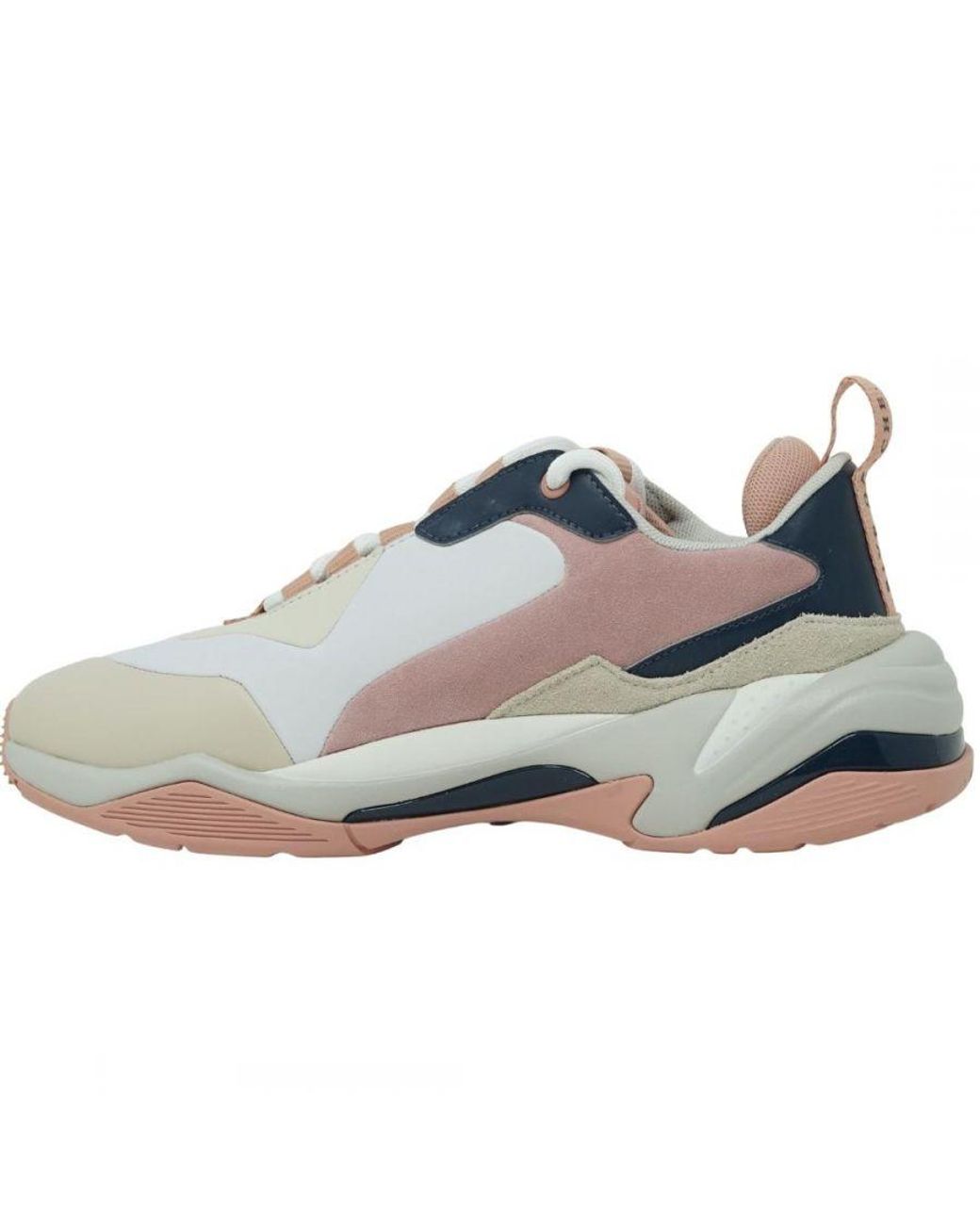 PUMA Thunder Rive Gauche White Trainers Leather in Blue | Lyst UK
