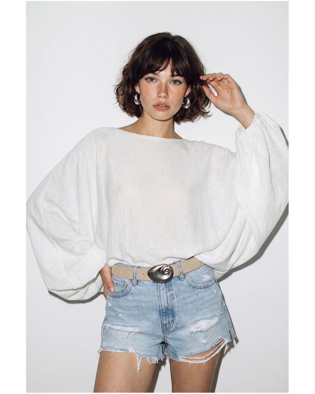 Bianco Lucci White Blouse