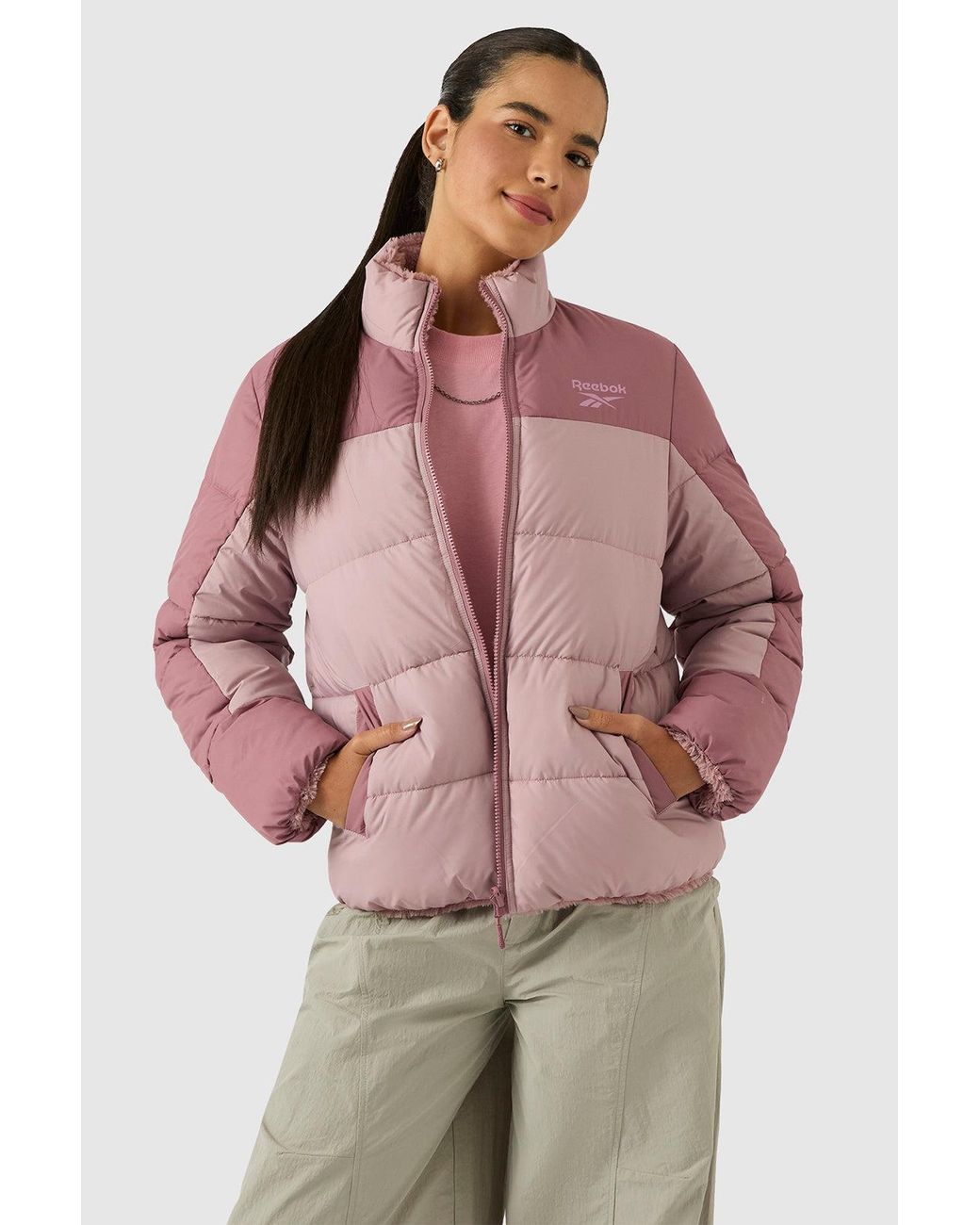 Reebok Multicolor Reversible Puffer