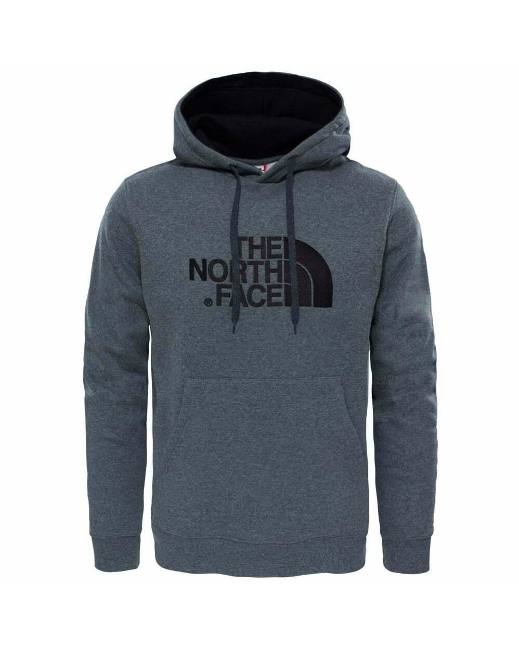 The North Face Blue Embroidery Drew Peak Hoodie for men
