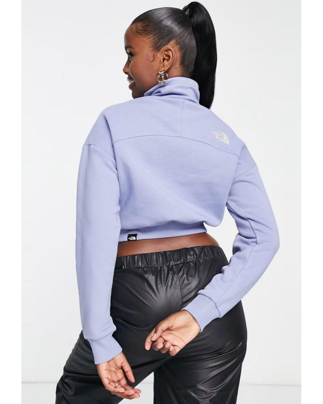 The North Face Blue 1/4 Zip Fleece Sweat
