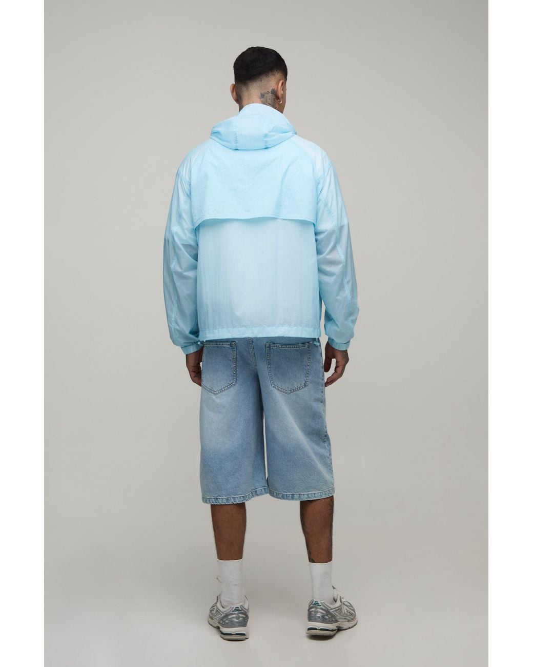 BoohooMAN Blue Tall Oversized Boxy Glow for men