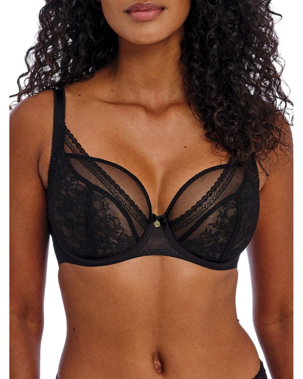 Freya Black Sydnie High Apex Plunge Bra