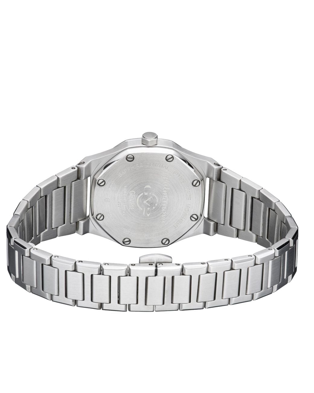 Gv2 Metallic Palmanova 12707 Swiss Quartz Stainless Steel Diamond Watch