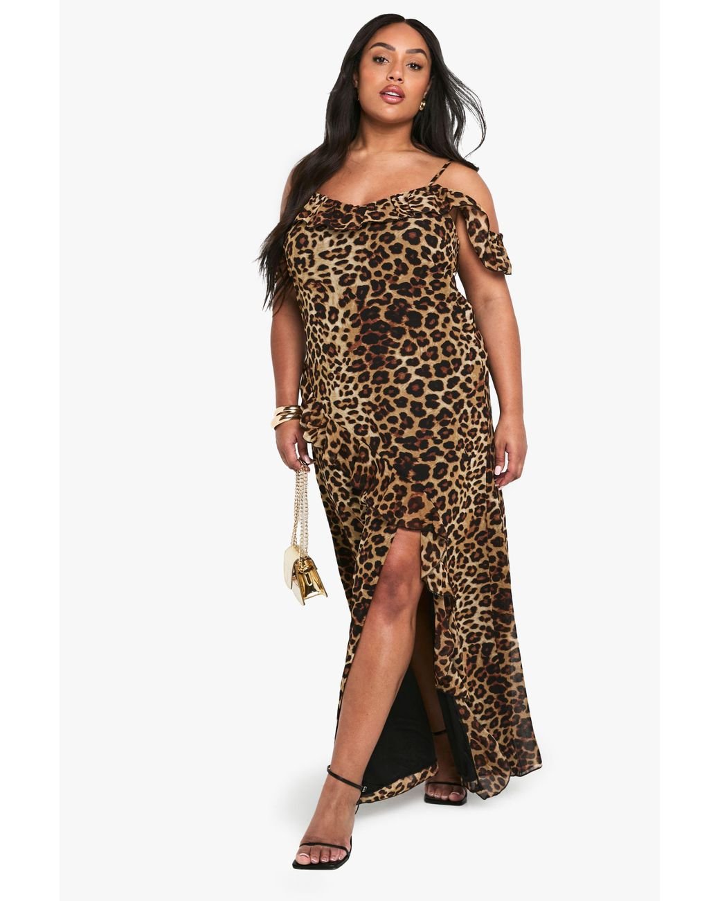 Cold Shoulder Boohoo Occasion Dress Plus Size Boohoo Plus Recycled