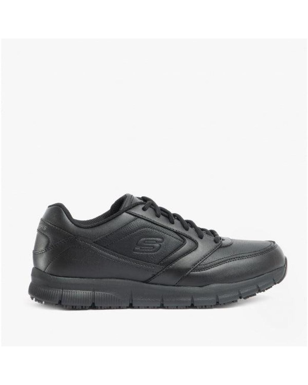 Skechers Gray Nampa Sr Slip Resistant Trainers for men