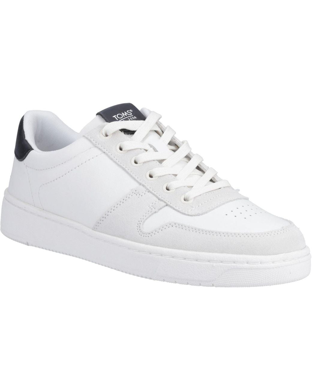 TOMS White Trvl Lite Court Leather Sneakers for men