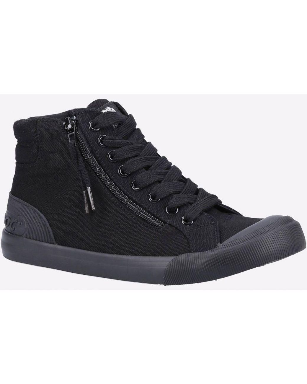 Rocket Dog Black Jazzin Hi-Top Trainers