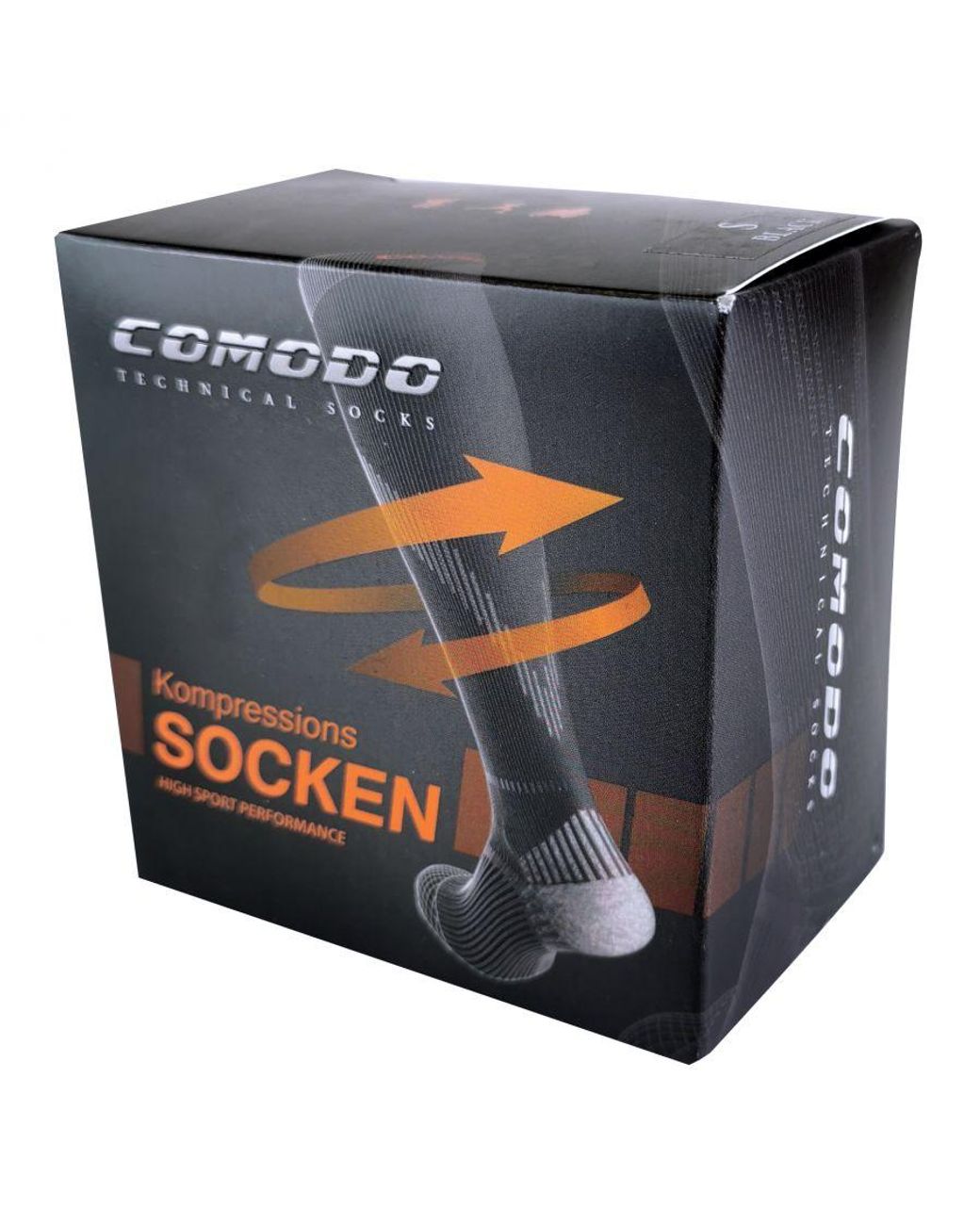 Comodo Yellow Trail Compression Running Socks for men