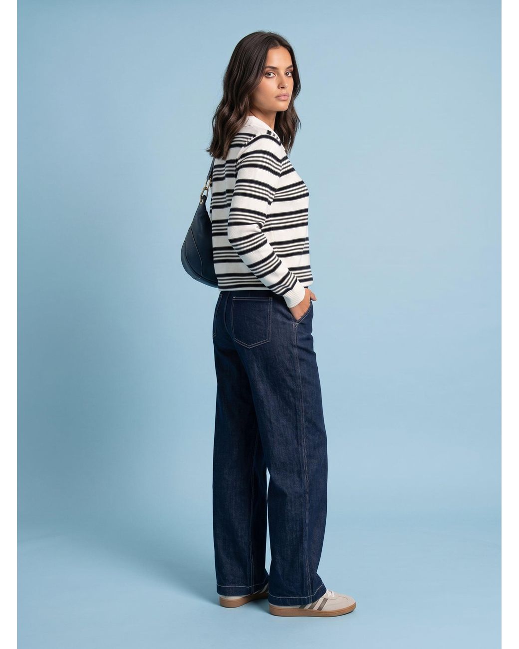 Urban Bliss Blue Stripe Jumper