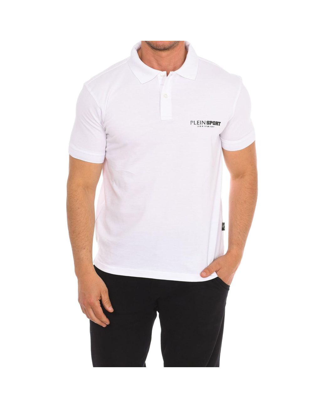 Philipp Plein White Pips500 Short Sleeve Polo for men